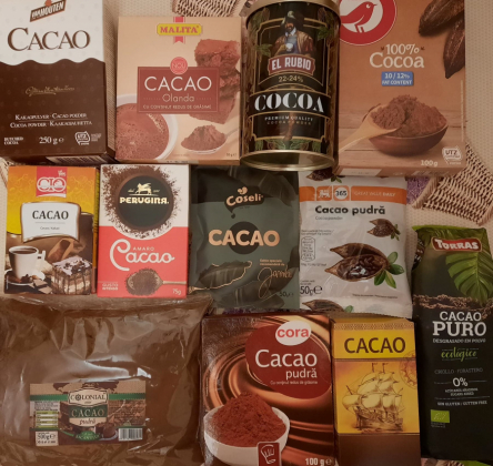 Pudră de cacao cu sodă caustică!