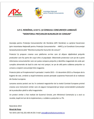 35 de ani de protecția consumatorilor în România!